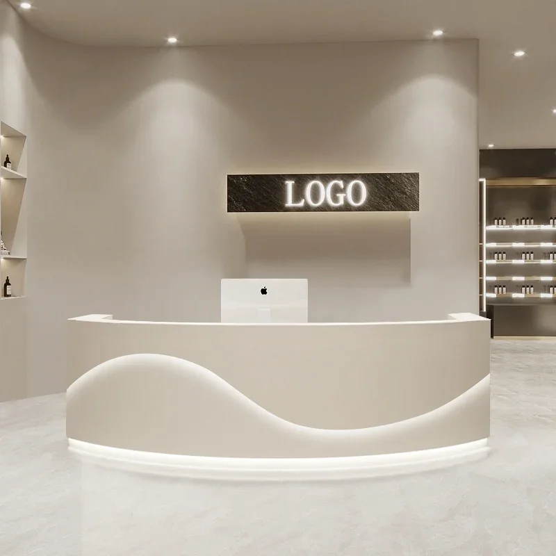 

Design Checkout Reception Desks Clinic Counter Weight Classic Reception Desk Luxury Table Bancone Per Negozio Office Furniture