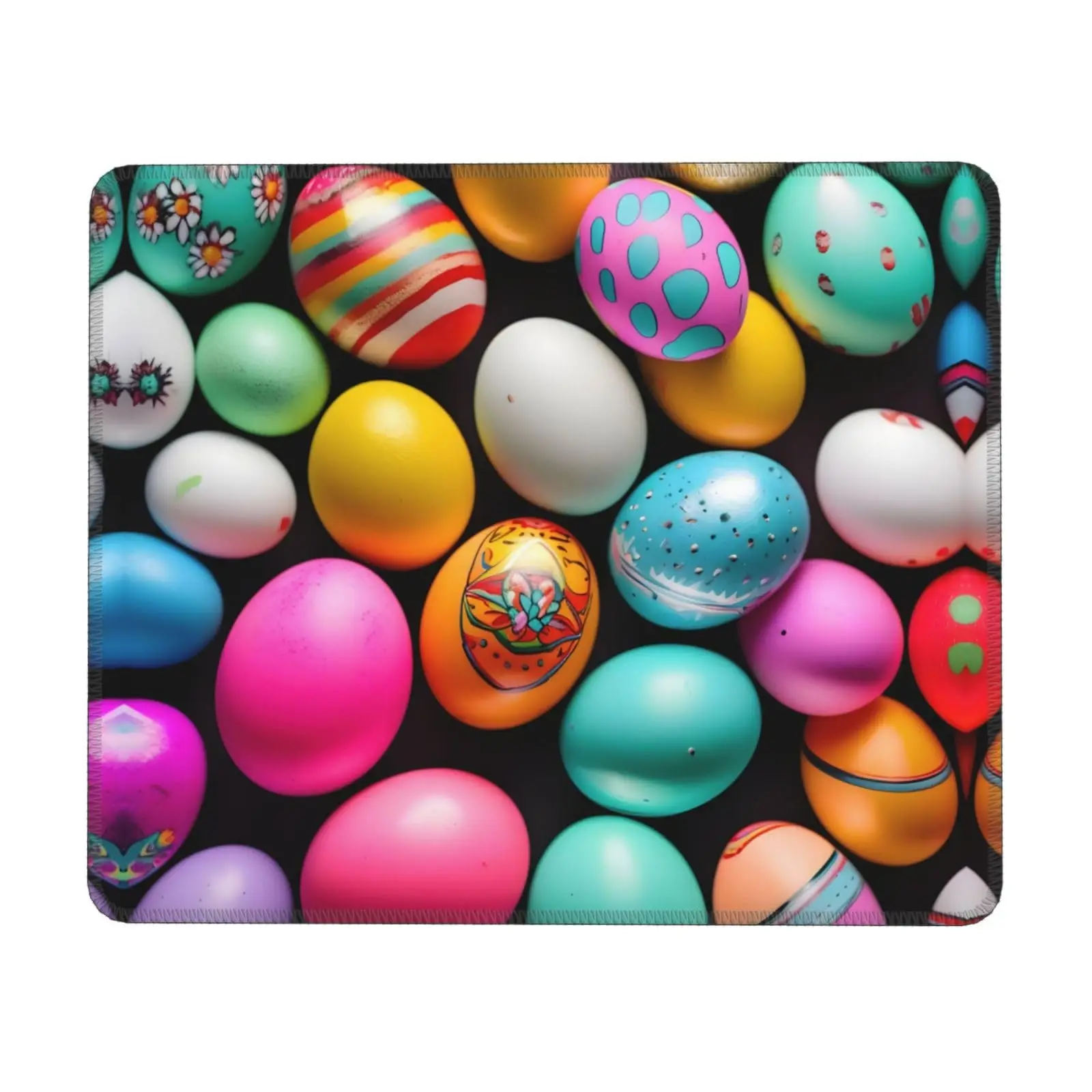 

Funny Easter Eggs Printing Lock Edge Gaming Mousepad Gamer Mouse Mat Keyboard Mats Desk Pad Mousepads 30x25cm