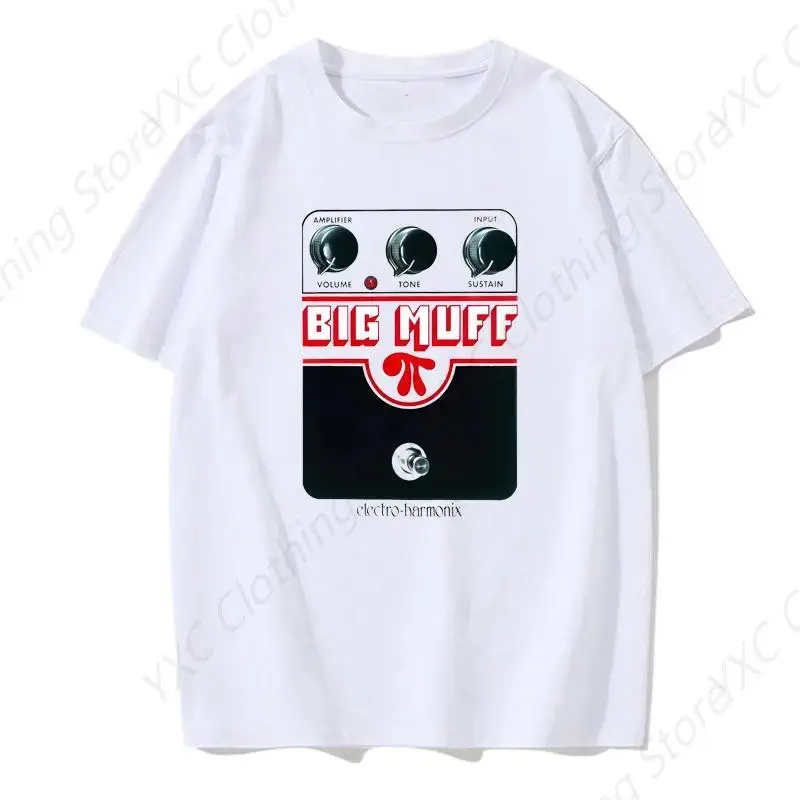 Big Muff T-shirt Guitar Pedal Effect Men's T-shirt- Short Sleeve Crew Neck Soft Fitted Tees S - 6XL Fresh Classic Basic Tshirts