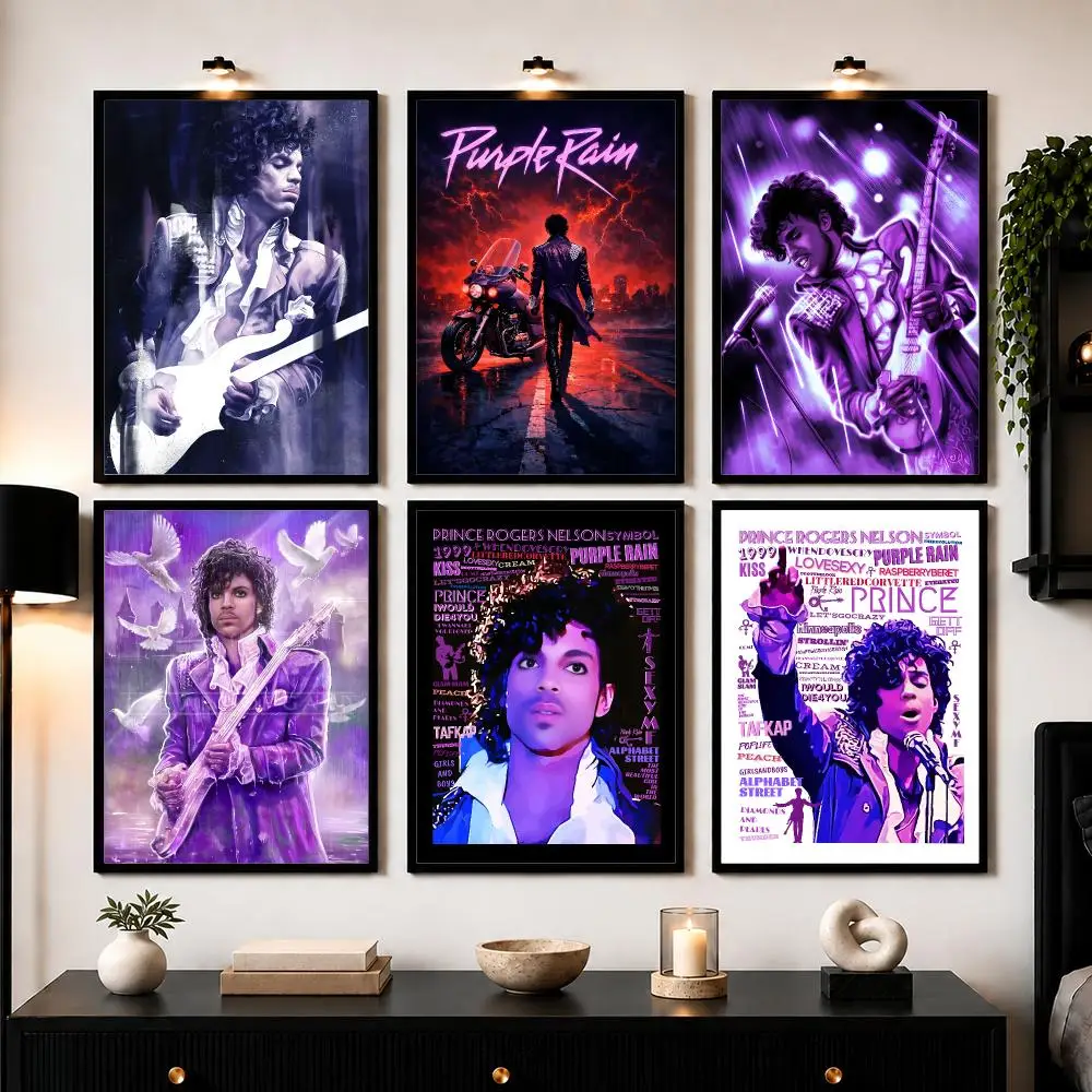 Prince R-Rogers Nelson Poster Modern Wall Art Sticker For Living Room Bedroom Bar Home Decor Mural Painting Decoration