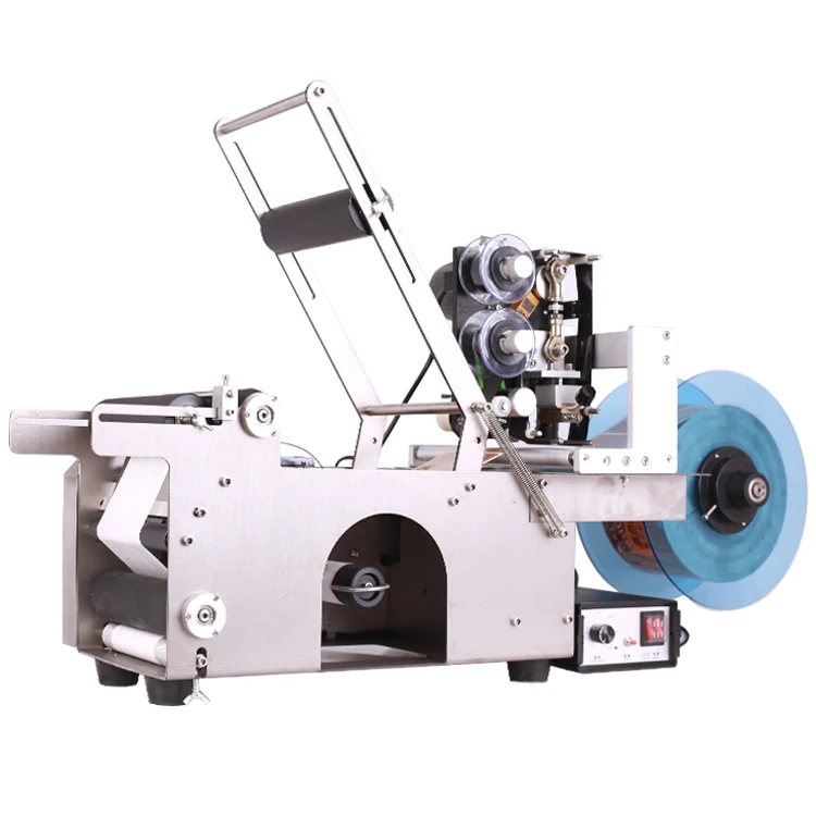 MT-50D Semi Automatic Round Bottle Labeling Machine With Date Coder