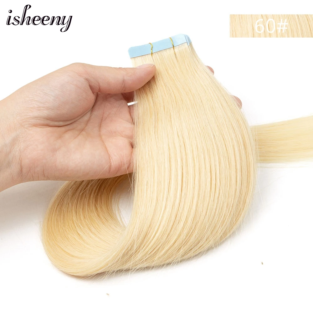 Human Hair Weft Tape, Seamless Extensions