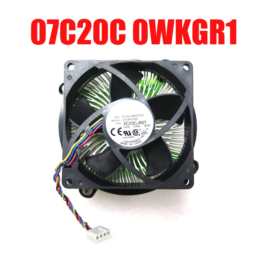 

07C20C 0WKGR1 Heatsink&Fan For Alienware X51 R1 R2 R3 7C20C-A01 AFC0812DD-BD87 12VDC 0.75A WKGR1 Compatible DASA0820B2U P003