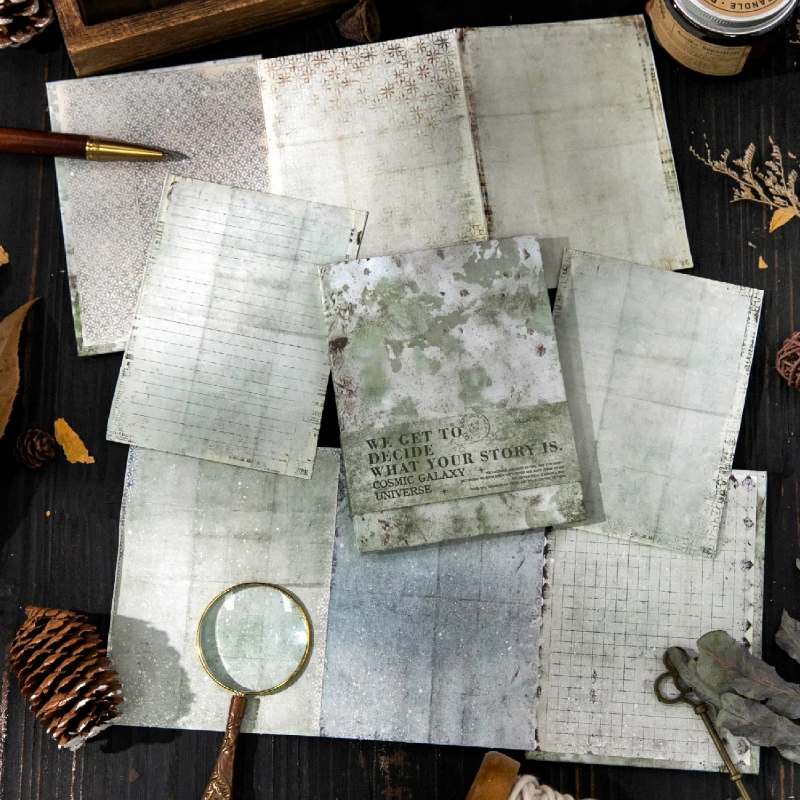 Journal GO 8pages Creative Life Diary Fold-Over Notebook Aesthetics Scrapbook Collage Junk Journal Foldable Scrapbooking Diary