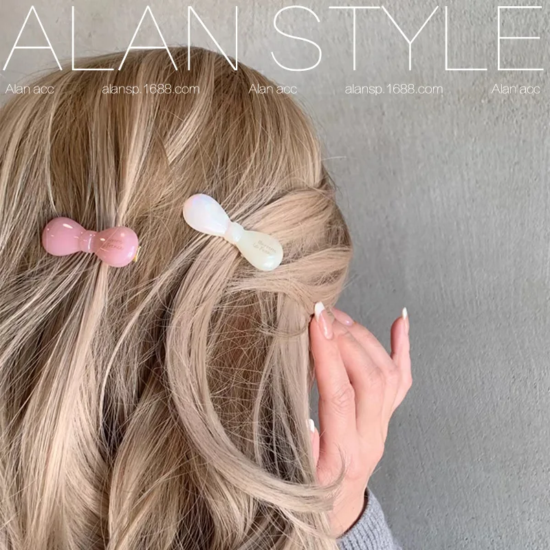 

Премиальные ацетатные заколки-бантики для волос 2026: Новые невидимые заколки-уточки в форме сердца для челки и детских прядей