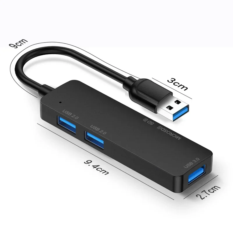 HUB USB a 4 porte 3.0 Hub dati Ultra sottile HUB di tipo c per Macbook,Mac Pro/mini,iMac,Surface Pro,XPS, PC Notebook, HUB USBC