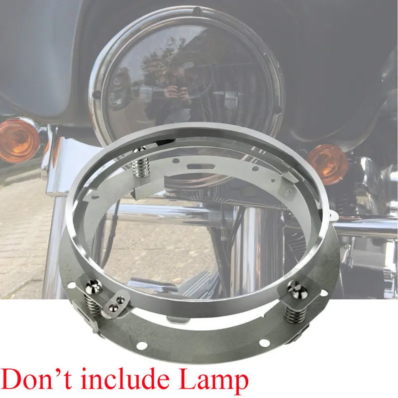

7-дюймовый кронштейн для крепления светодиодной фары мотоцикла, круглое кольцо для крепления фары, держатель лампы, кронштейны для Harley Wrangler