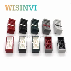 10pcs 24*10.5*9mm straight slide potentiometer mixer push rod plastic cap console volume hat inner hole 4MM slot