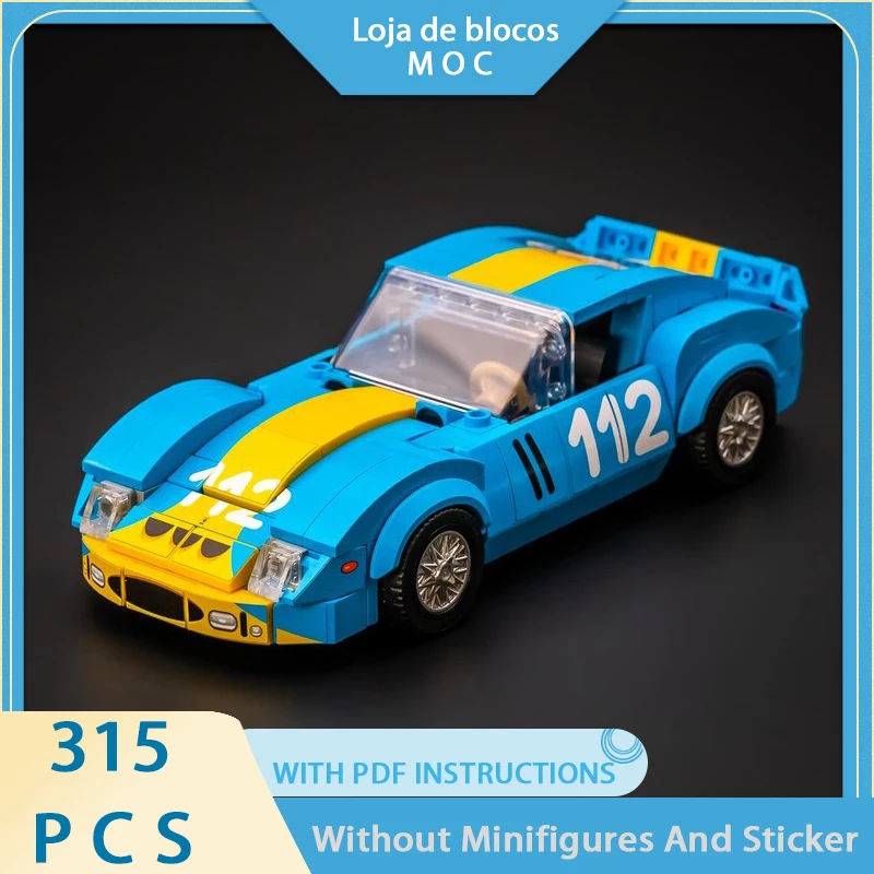 

Изысканный новый продукт: конструктор MOC, модель автомобиля Ferrari 250 GTO (Lady in Blue), технологичный модульный детский набор для самостоятельной сборки.