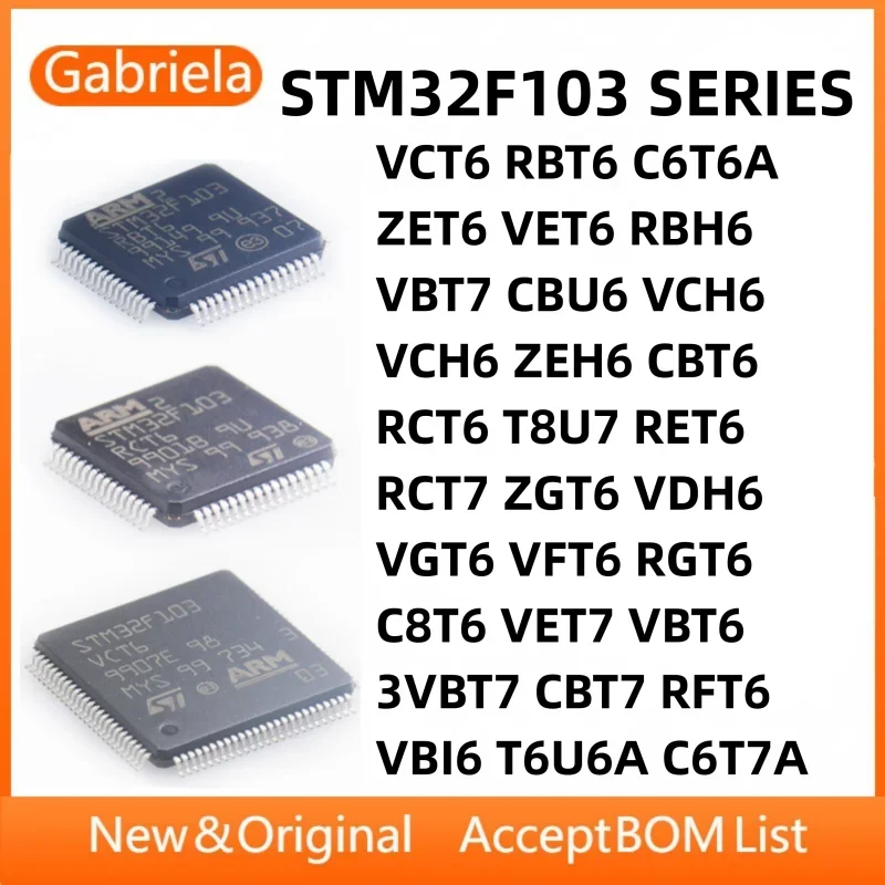 STM32F103RCT6 STM32F103R8T6 STM32F103RBT6 STM32F103RDT6 STM32F103V8T6 STM32F103VBT6 STM32F103VET6 Stm32F103ZET6