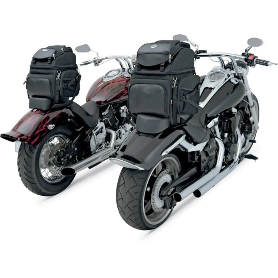 

Saddlemen Black BR3400 Заднее сиденье Sissy Bar Bag Чемодан Универсальный мотоцикл