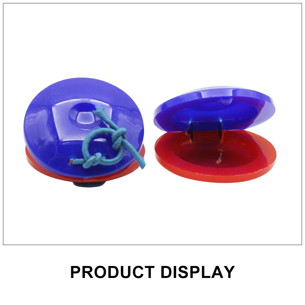 

6 pcs Plastic Children Castanet Toy Kids Musical Instrument Safe Percussion Educational Plaything Bright Gift