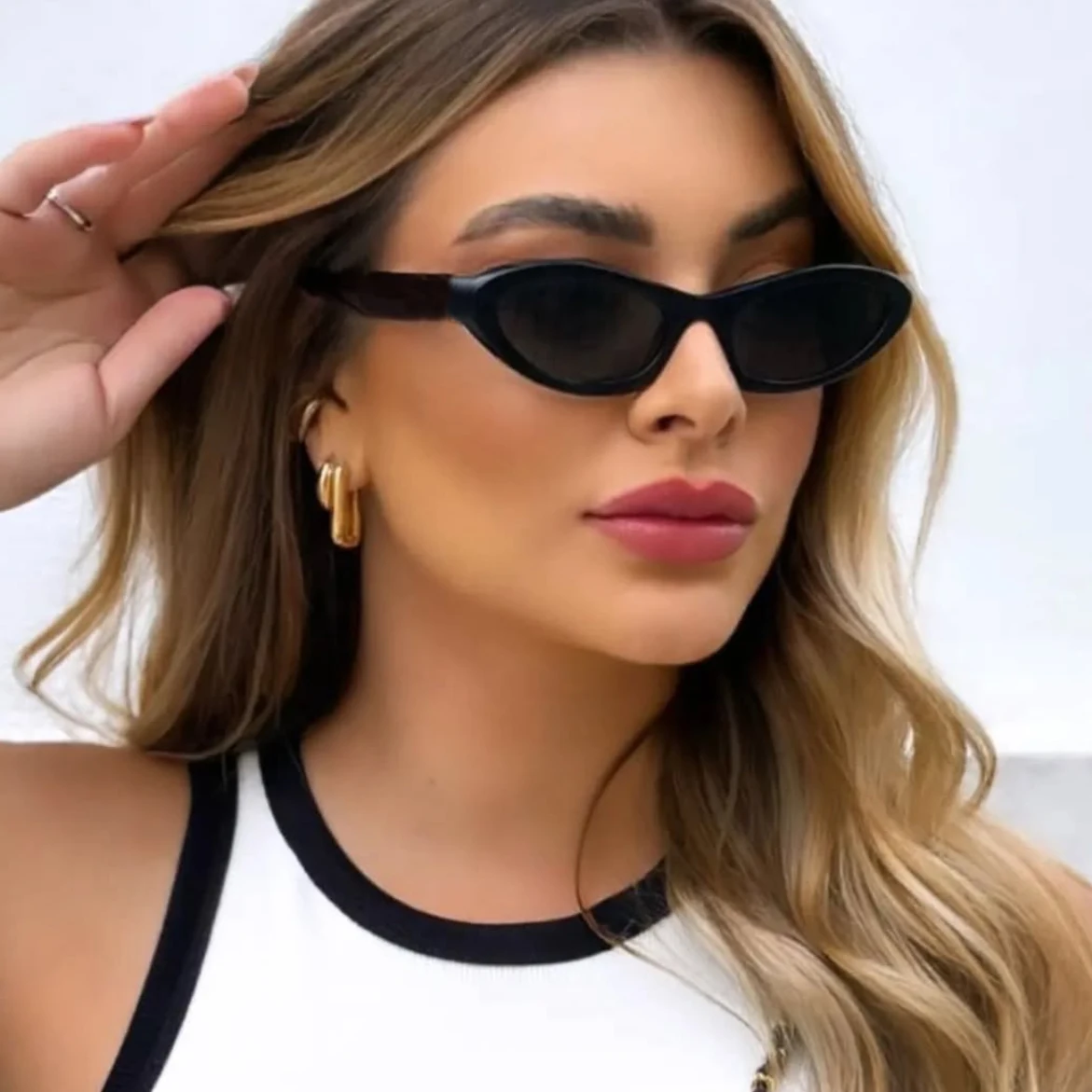 Fashion Polarized Sunglass Women Sunglasses Cool Small Frame Oval  Lens Sun Glasses Ladies Retro Eyewear Anti UV Gafas De Sol