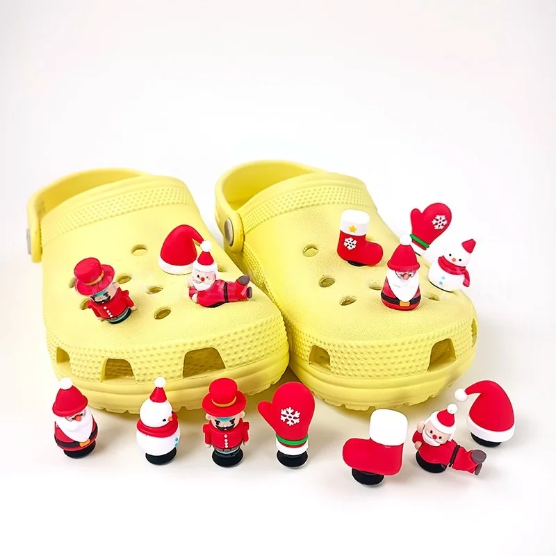 

Festive Christmas Themed Shoe Charms Set, PVC Resin DIY Decorations, Perfect Holiday Gift for Slippers and Sandals ﻿