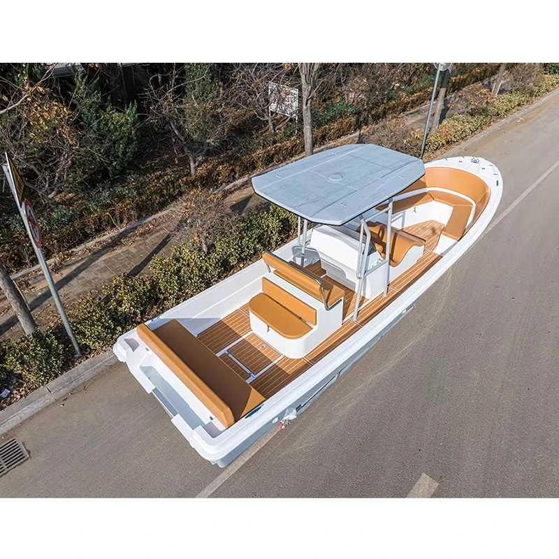 Barco de pesca panga de 7,6 m con motor