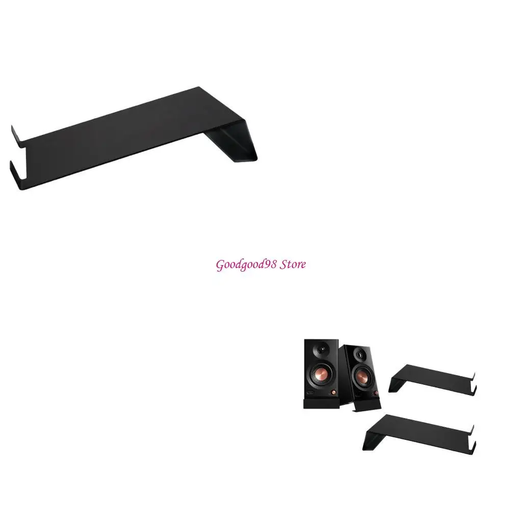 

Ergonomic Angled Speaker Stands Improve Sound Projection Vibration Dampening Base Stable Platform for Home Studio W8EC