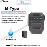 Walkie Talkie Wireless Bluetooth Mic M-Type For Motorola CP040 DP1400 Speaker Microphone Hands-Free GP68 GP88 PTT Type-C Charge