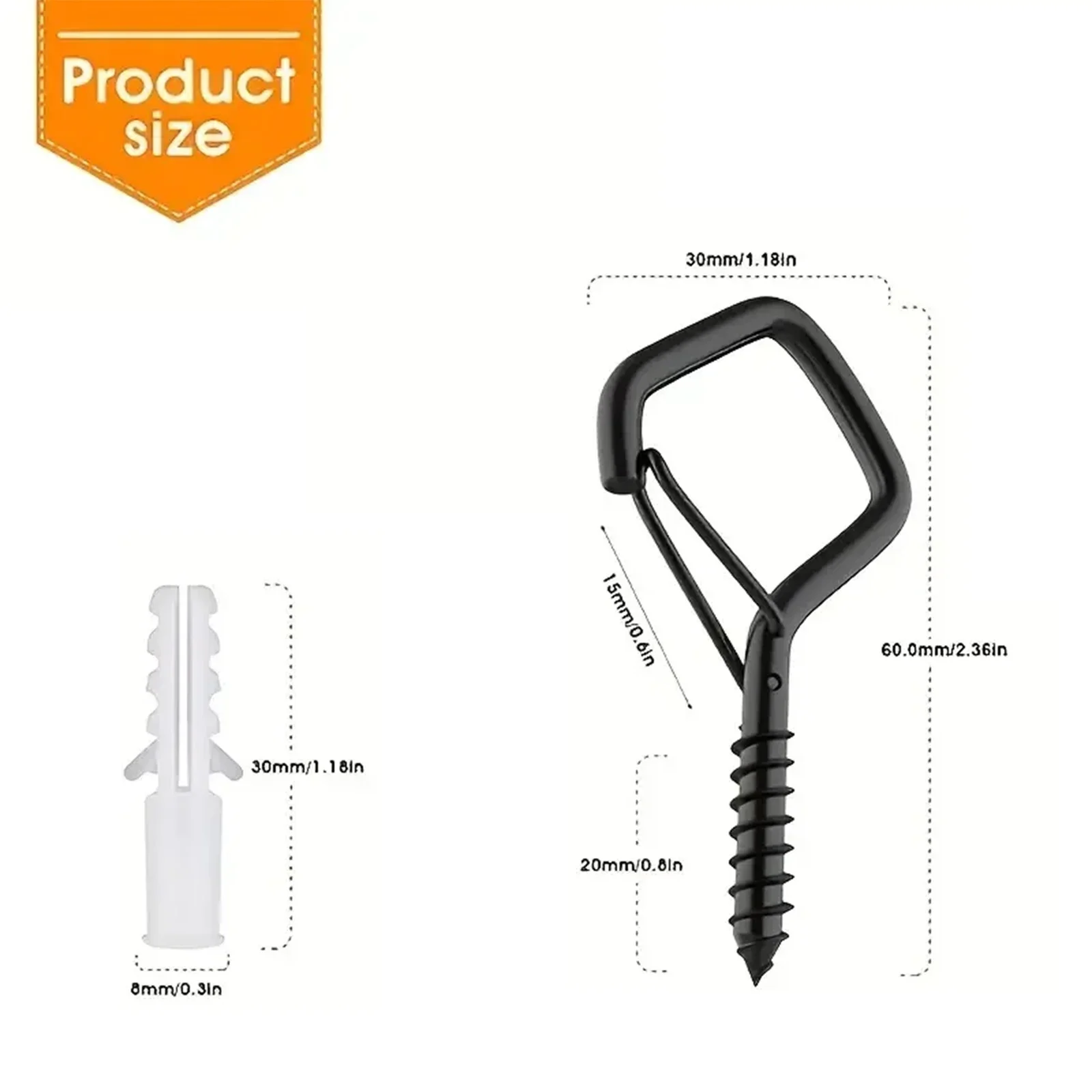10-Pcs Square Snap Safety Hooks: Sturdy Anti-Drop Hanging with Buckles for Bonsai image 2