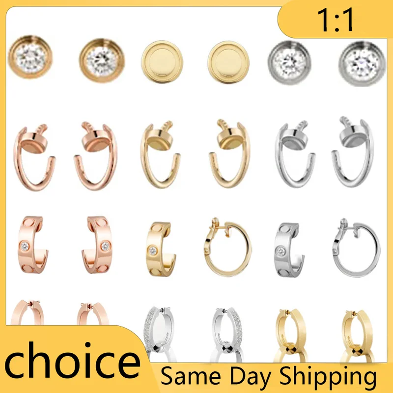 2024 Classic Design Love earrings B ZERO1 Series Earrings as Holiday Gift Set with Hollow Earrings