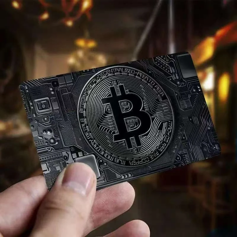 New Art Decoration Creative Bitcoin Pattern Credit Card Transportation Card Skin Stickers Home Decorative Graffiti Stickers