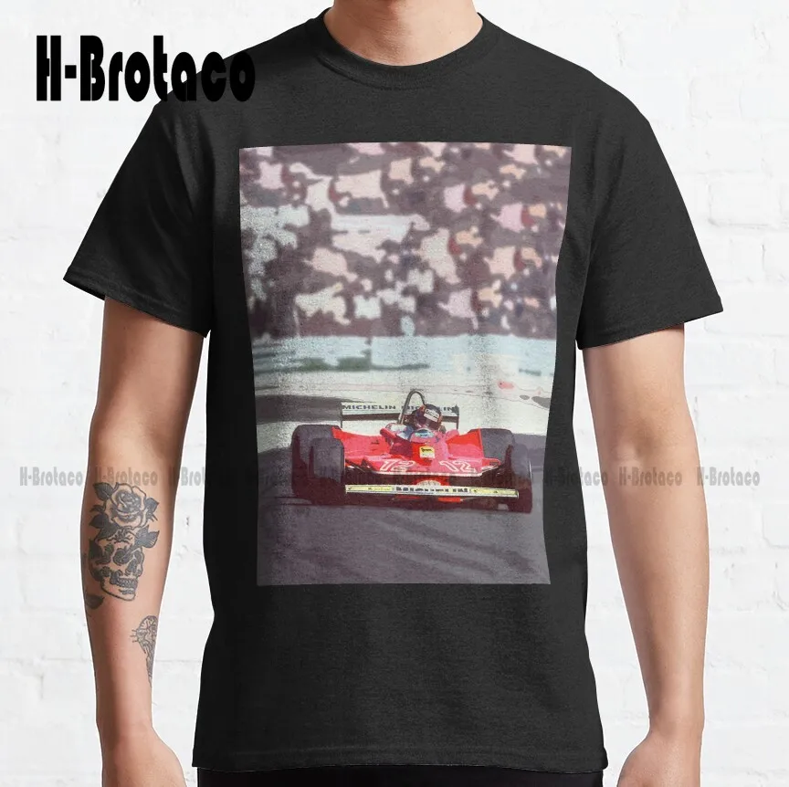 Gilles Villeneuve 312T4 1979 Classic T-Shirt Shirts For Teens Girls Fashion Tshirt Summer  Xs-5Xl Breathable Cotton Custom Gift