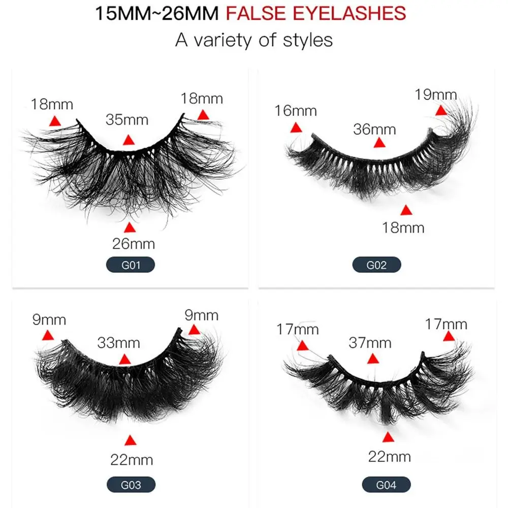 5 คู่/เซ็ต Instant ขนตาขนสัตว์ 8D Curly Cluster ผสมรูปแบบ Dramatic ดู Curling Fake Lashes หนา Wispy