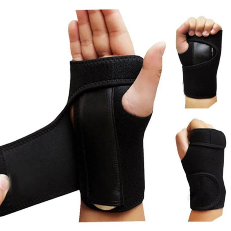 

Black Wrist Support Brace Splint for Sprains Arthritis Carpal Tunnel Thumb Pain Hand Bandage Men Women