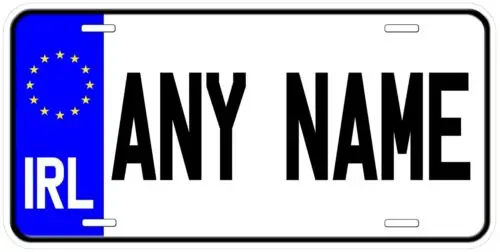 Ireland Irl Eu Any Name Personalized Novelty Car License Plate Aluminum