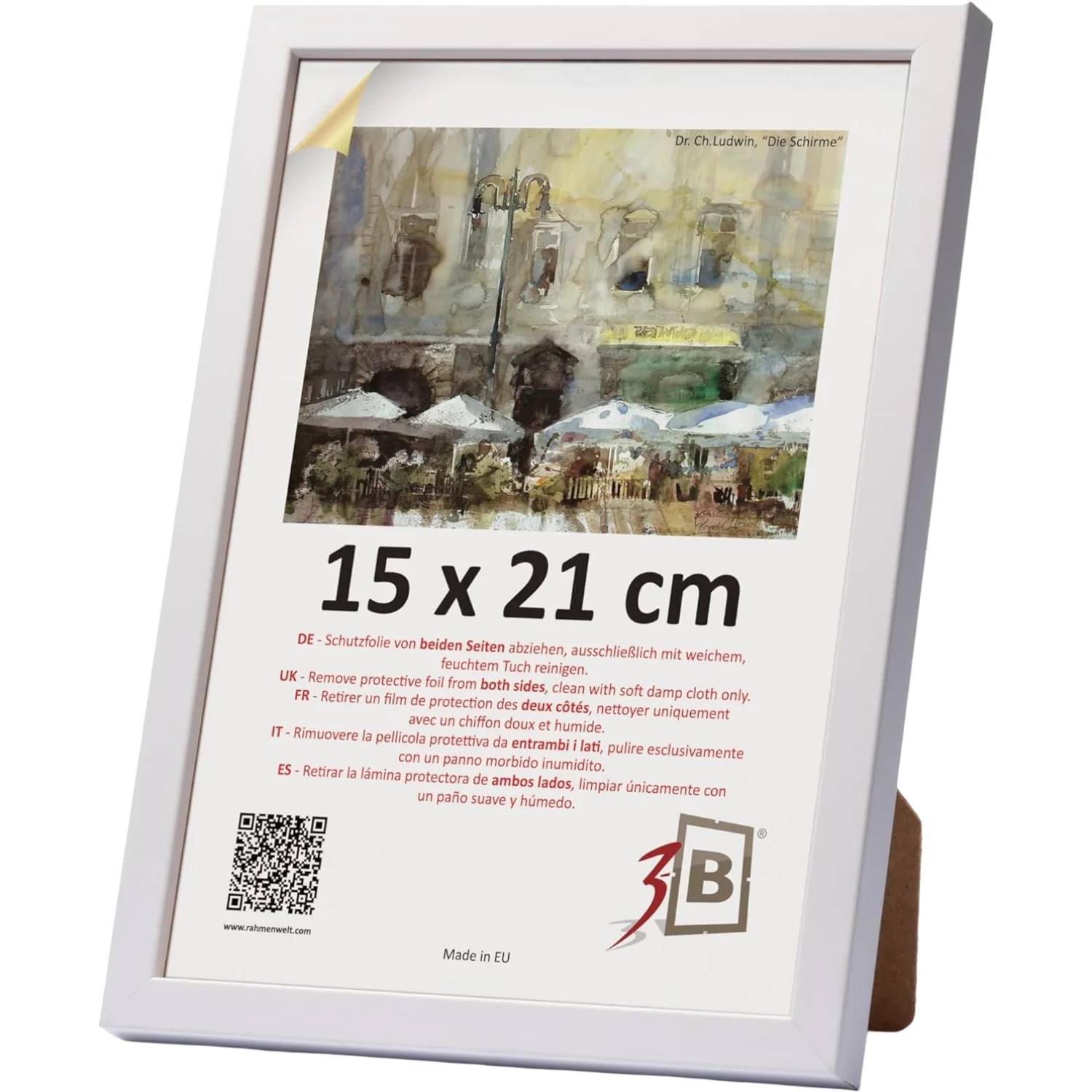 Houten fotolijst A5 Klassiek Elegant Wit 15x21 cm Fotolijst, Fotolijst, Wanddecoratie, Houten lijst, Bureaulijst Verjaardagscadeau, Scandinavische stijl