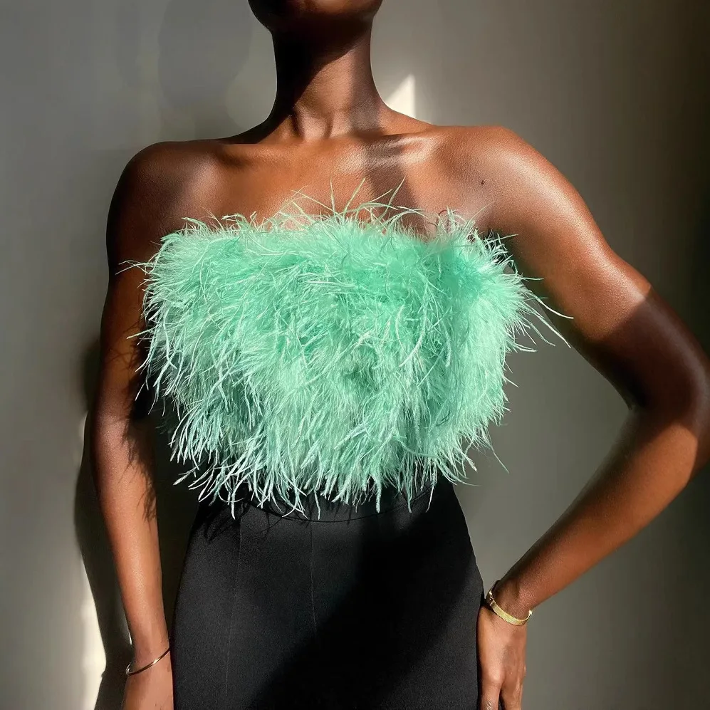 بلوزة عصرية لربيع وصيف 2022 منفوشة متعددة الألوان بأنبوب غامض متعدد الاستخدامات