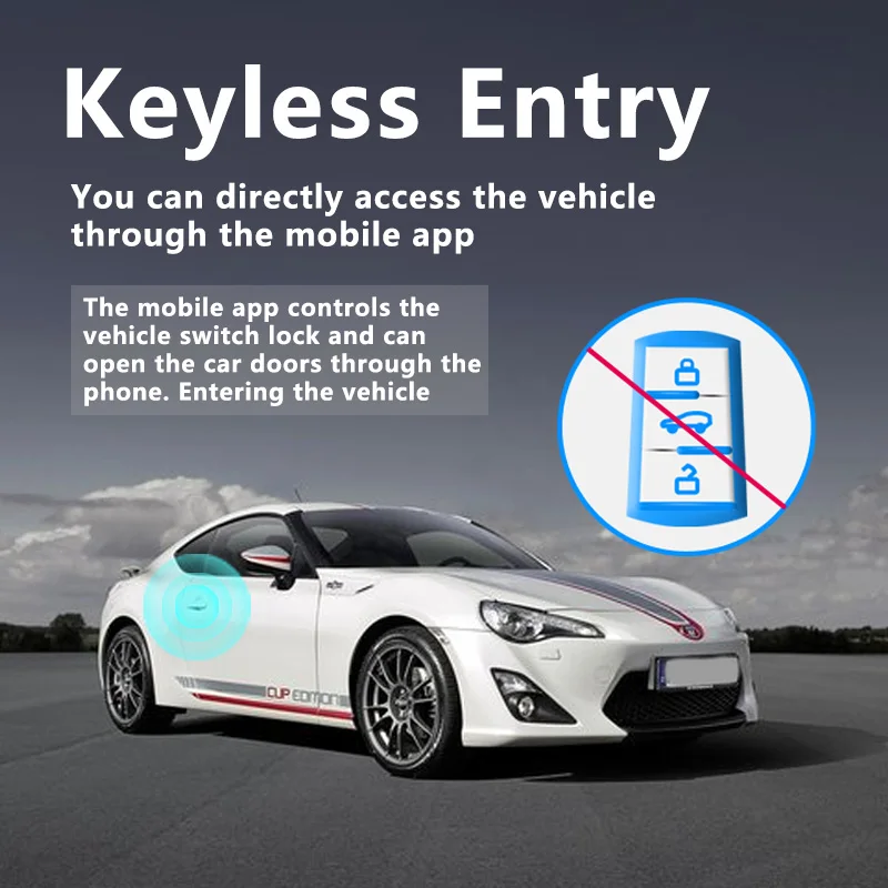 T-oyota Cars Прямая поставка Kol Cardot Nfc 12 В односторонний запуск двигателя умная система бесключевого доступа кнопка автомобильной сигнализации