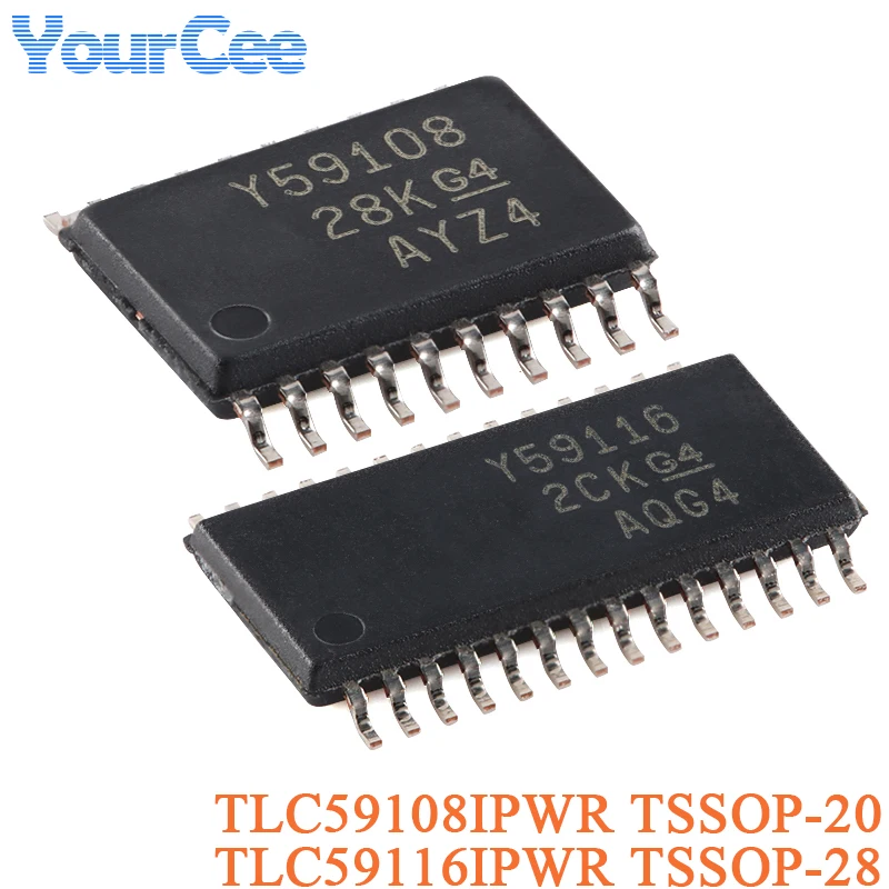 2PCS TLC59108IPWR TSSOP-20 TLC59116IPWR TSSOP-28 TLC59108 TLC59116 Driver Chip MAX232 MAX3221 MAX3232 MAX3243 SN74LS07N SN75179
