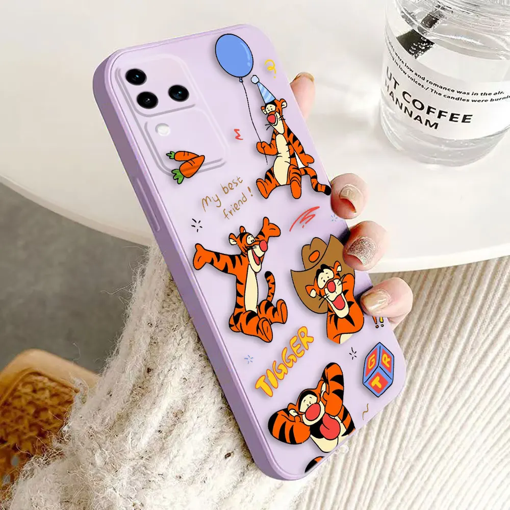 Winnie the Pooh Piglet Tigger Phone Case For VIVO S1 S16 V15 V17 V20 V20ES V21 V23E V25 V27 V27E V29 V29E V30 V30E PRO PV23 5G