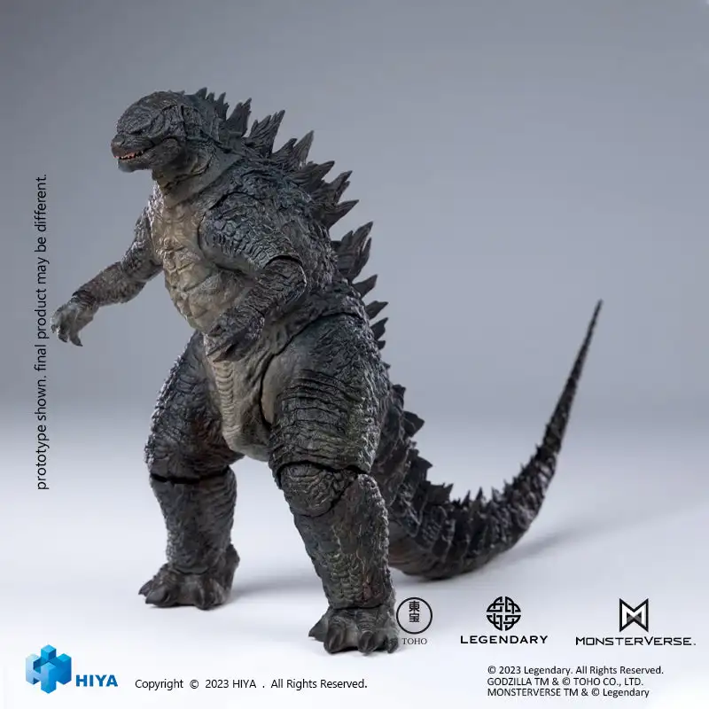 متوفر في المخزون سلسلة HIYA الأساسية الرائعة Godzilla 2014 شخصية Godzilla، مجموعة نموذج هدية