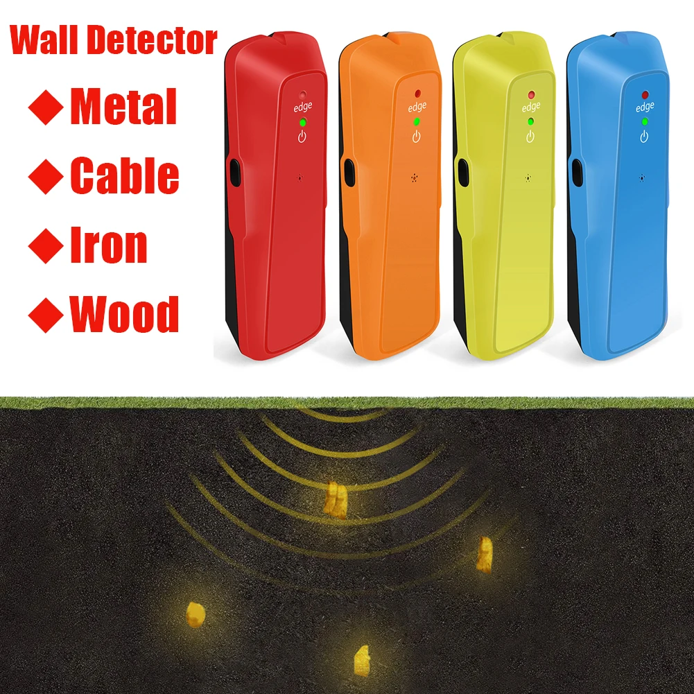 Metal Detector Wall Detector Scanner Wooden AC Wires Metal Pipes Rebars Detecting Tool Indicator Light Positioning Tools