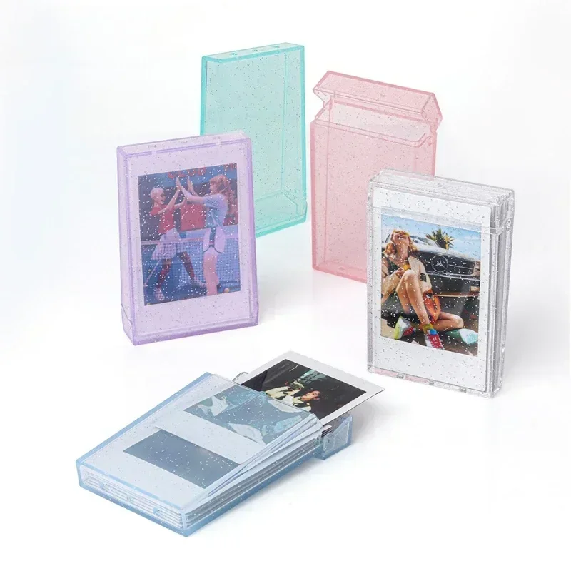 Album 3 Inch  64/80 Pockets Photo Transparent Photocard Holder Instax Mini Album Storage Collect Book Name Card Album De Fotos