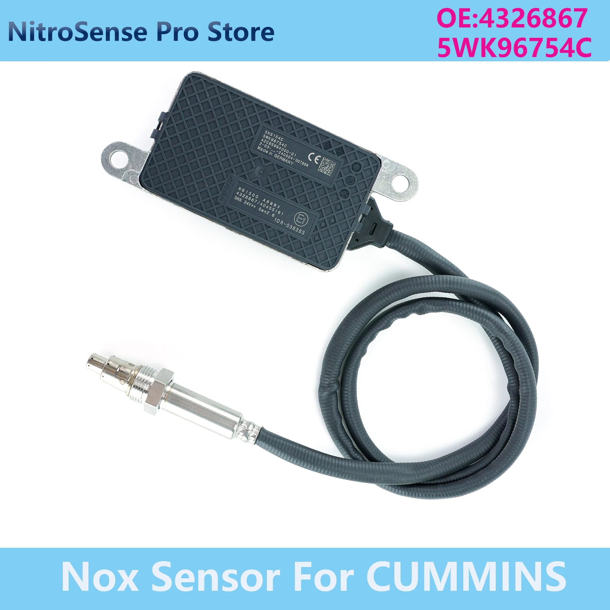 

5WK96754C 5WK9 6754C 4326867 Nitrogen Oxide Sensor For CUMMINS Engine Truck Car Accessories NOX Sensor
