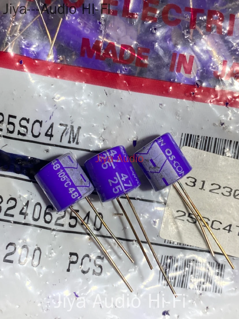 20pcs/50pcs SANYO 25SC47M 25v47uf Os-con Polymer Solid Capacitor 10X10 47uF/25V Electrolytic Capacitor Free Shipping