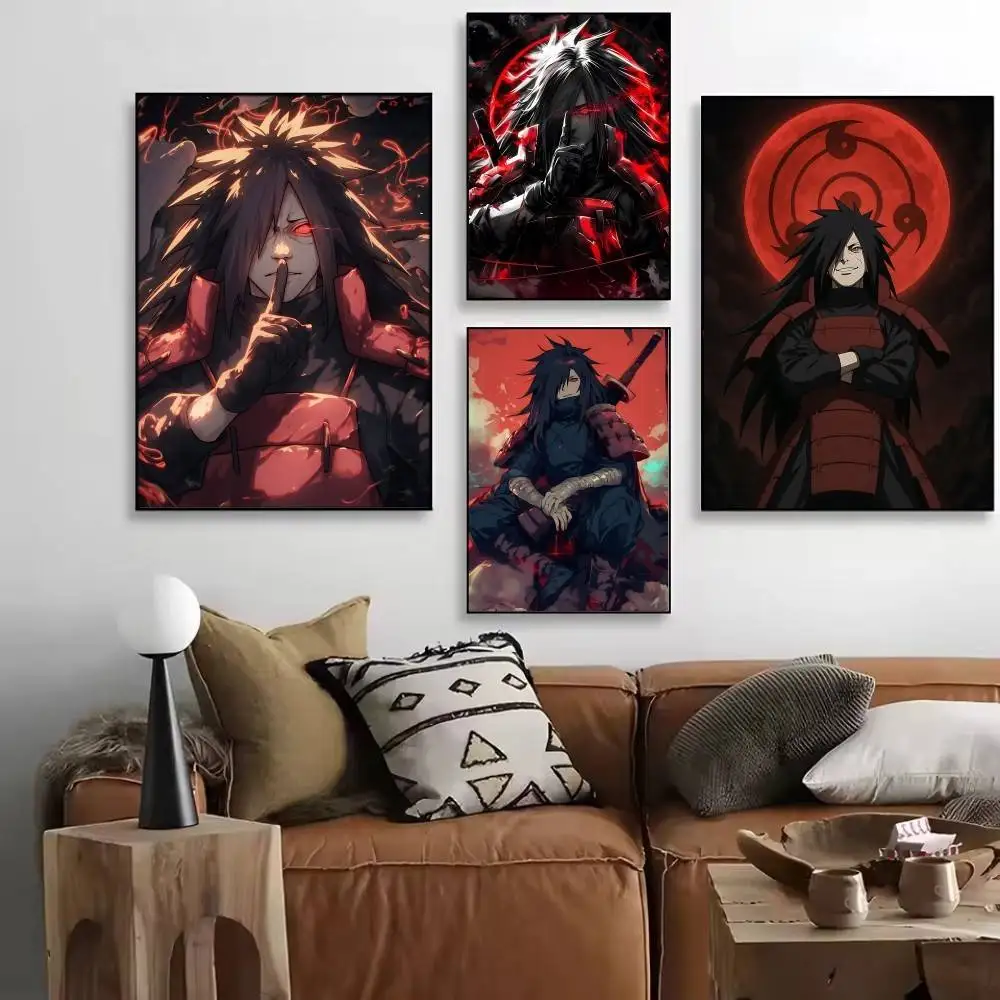 Anime Madara Uchiha Naruto Posters HD Print Vintage Wall Art Decor for Home Study Room