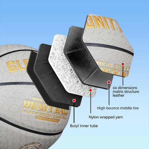 Imagen 2 del producto Baloncesto agraciado 3/2,2 libras 29,5 ""/28, 5''-baloncesto pesado de entrenamiento maestro de habilidades para mejorar el equipo de paso y rebote