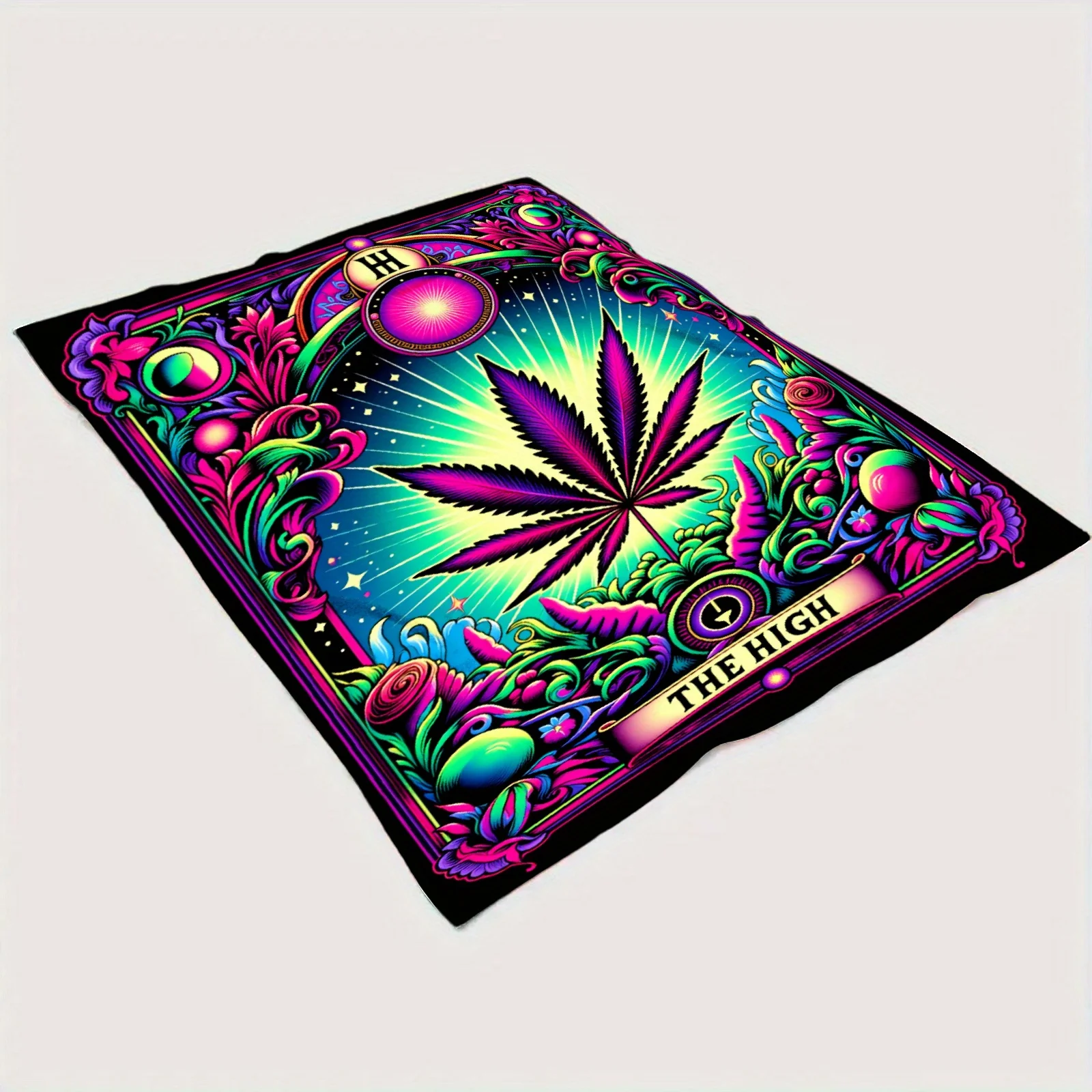 1Pc Retro Harajuku Maple Leaf Soft Blanket Nap Blanket, Suitable For Sofa Bed Office Car Camping, Universal In All Seasons
