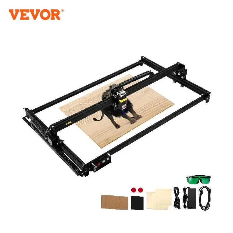 VEVOR 5.5W 6W Mini Laser Engraver 30x30cm 40x40cm 46x81cm Desktop DIY GRBL control CNC Router Laser Engraving Cutting Machine