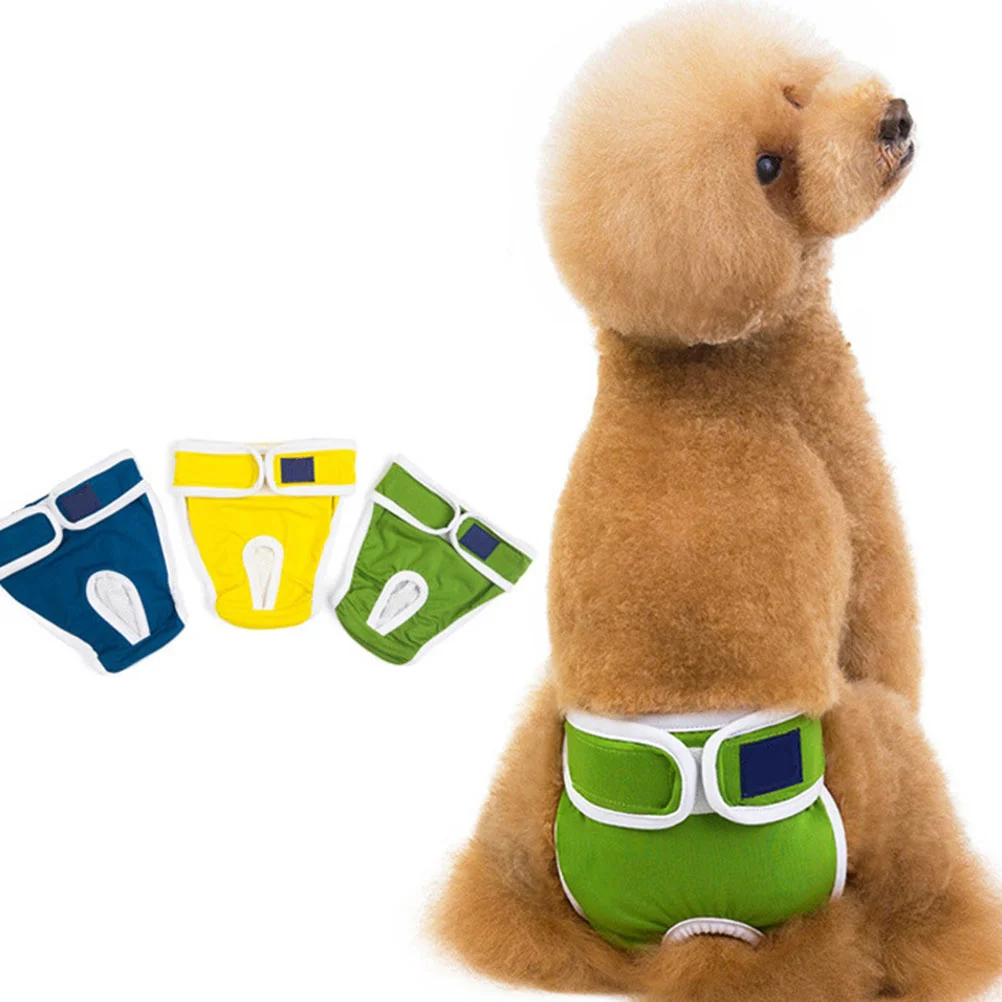 

Pet Comfort Cotton Safety Pants Blue Size S Dog Menstruation Sanitary Physiological Pants Diapers for Dogs Puppy Diapers