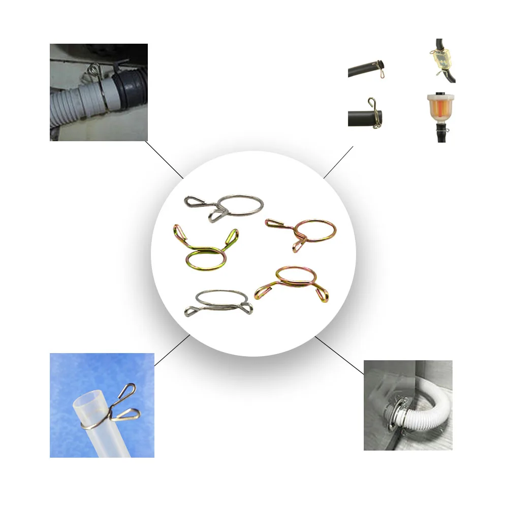 La Linea del carburante Fascetta Del Tubo di Aria-Olio Tubo di Clip a Molla di Fissaggio Per M4/M5/M6/M7/M8 /M9/M10/M11/M12/M16/M17/M18/M19 diametro