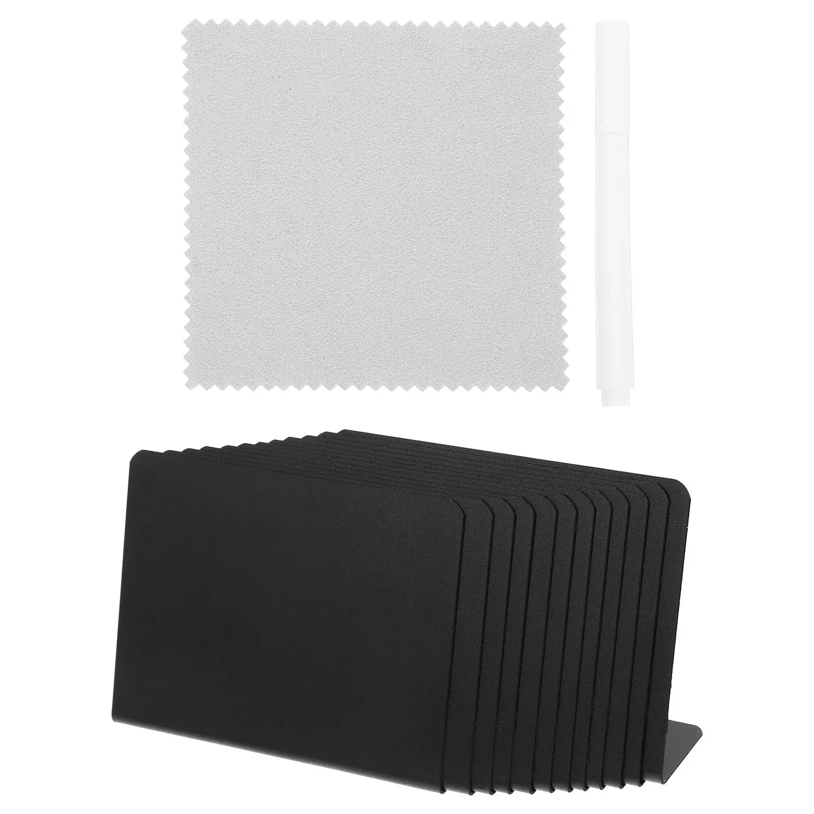 1Set V Shaped Small Chalkboard Sign Compact Display for Catering Food Labels Buffet Teaching Supplies Table Card Holder