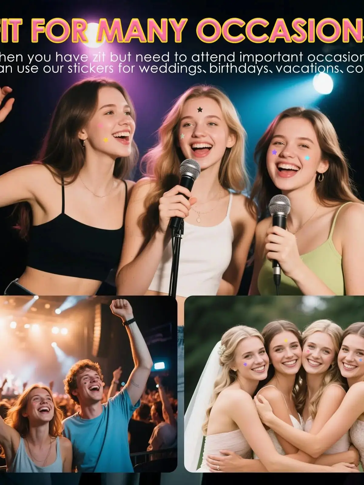 1400pcs Star Pimple Patches For Face Hydrocolloid, Absorbing Cover, Tea Tree, Hydrocolloid Acne Patch, Cute Star Pimple Patch