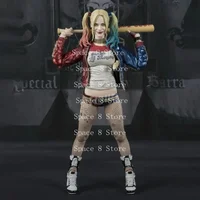 SHF Harley Quinn Action Figure PVC Collection 15cm Suicide Squad Harleen Quinzel Clown's Girl Movable Figurine Model Toys Gifts 4