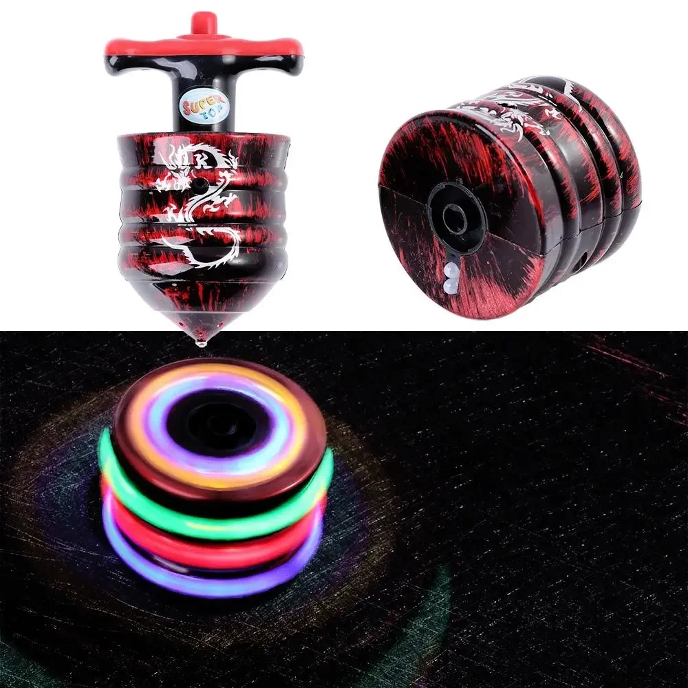 Toys Flash LED Light Sound Toy Light-emitting Toy Laser Line Gyro Spinning Gyro Imitation Wood Gyro Music Gyroscope Music Gyro