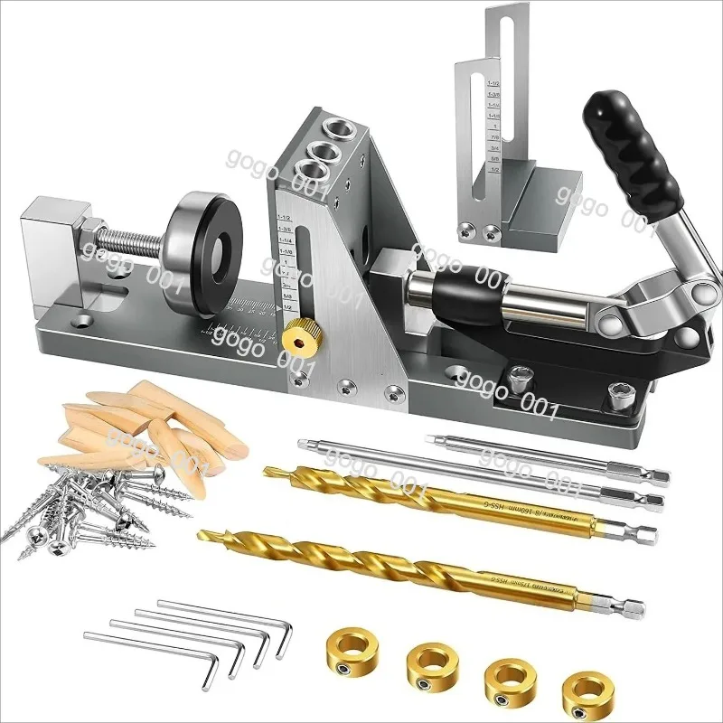 Woodworking oblique hole locator, hole drilling oblique eye machine