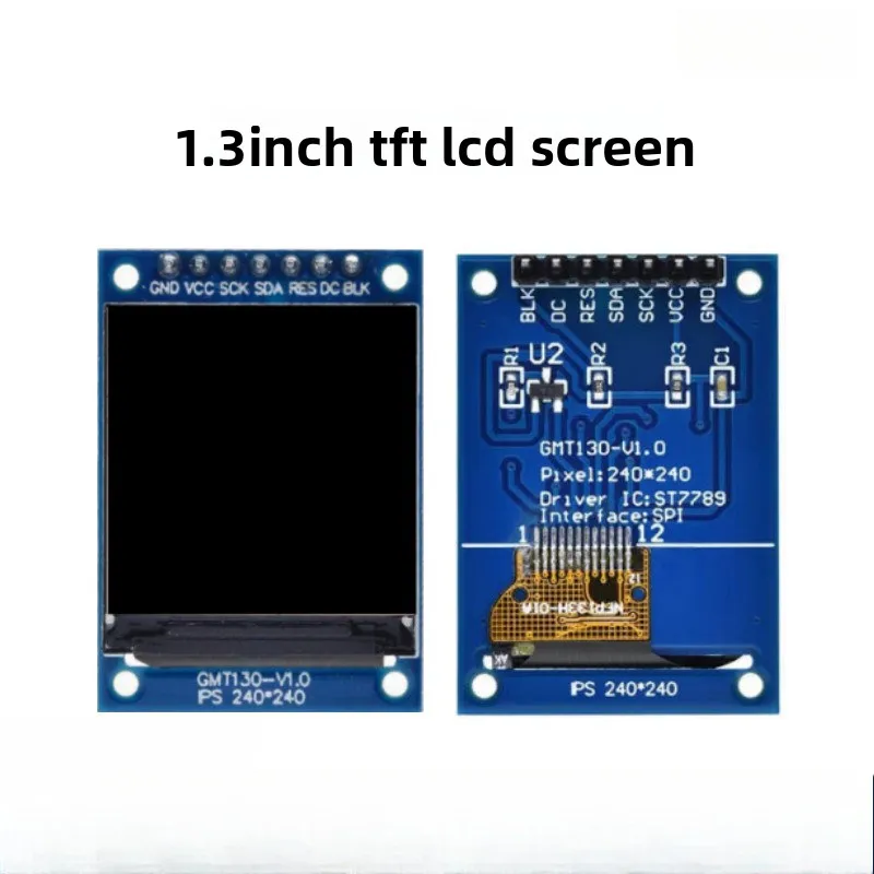 Cyd 1-5pcs 1.3inch Hd Ips Tft Lcd Screen 7pin 240*240 Resolution Spi Interface Color Screen Module
